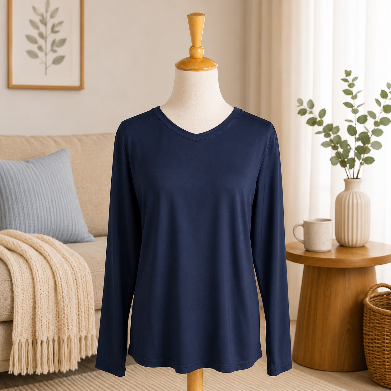 Navy Long Sleeve Shirt